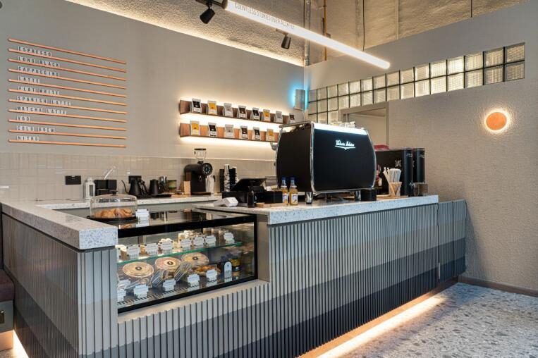 Title Brew Café, Bay Square — interior fit out by Primary Concept Design Studio
